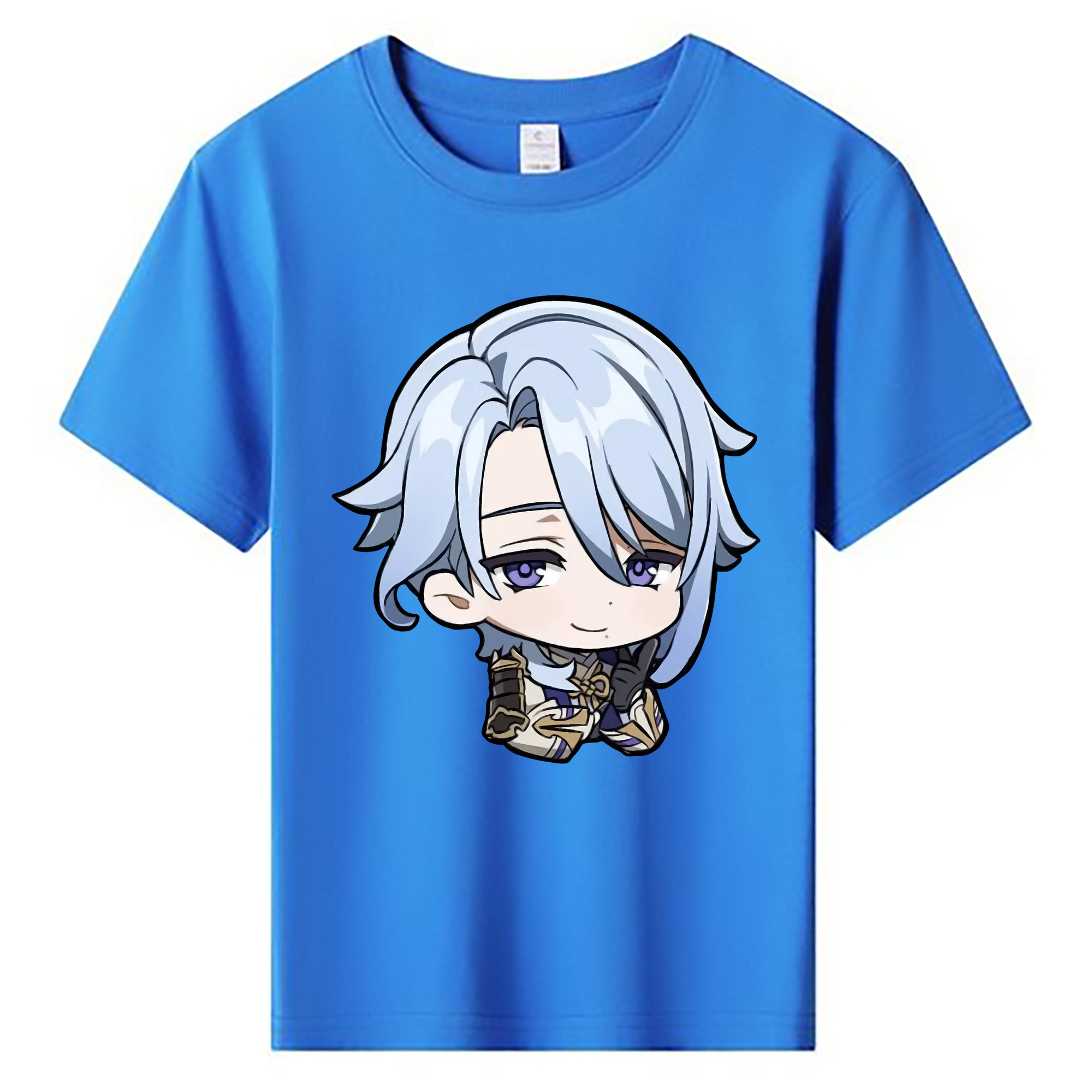 げんし神 神里綾人 かみさとあやと genshin Kamisato Ayato 綿100％キッズTシャツ（フロントプリント）